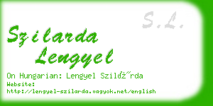 szilarda lengyel business card